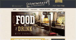 Desktop Screenshot of characterspub.com